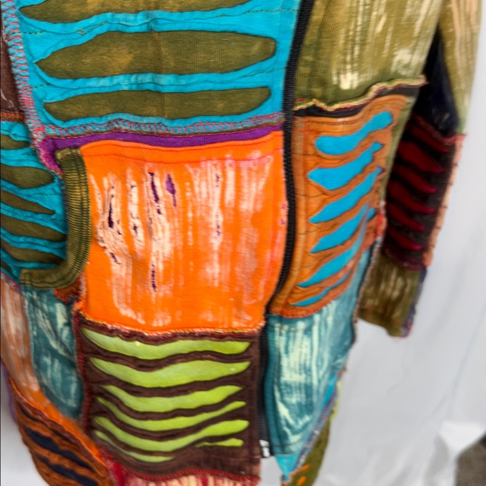 Colorful Patchwork Women's Jacket - image 3